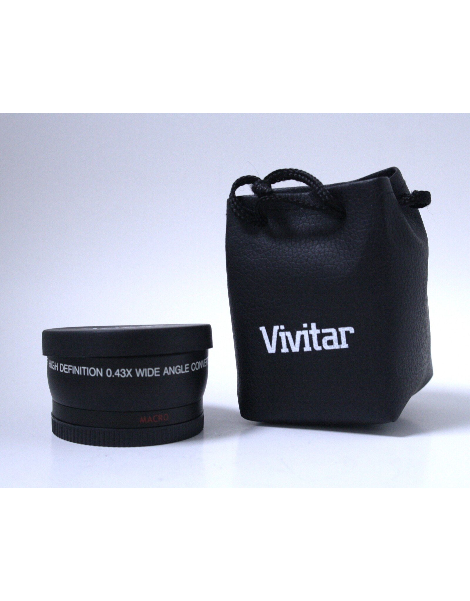 Pre-owned Vivitar HD4 MC AF 0.43 Hi-Def WA Converter with Macro (58mm Thread Size)