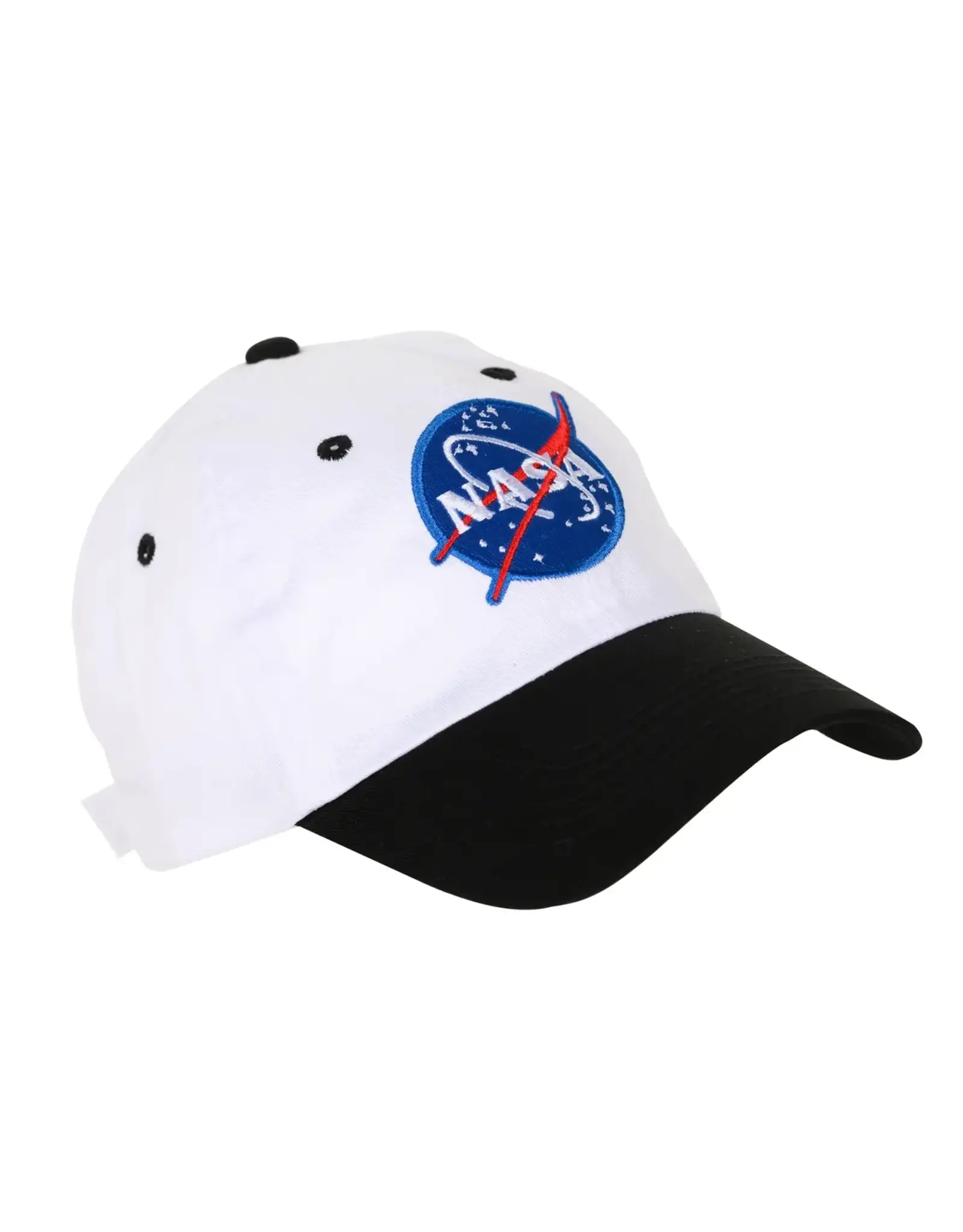 NASA Jr. Astronaut Cap Black & White (Adj Youth Size)