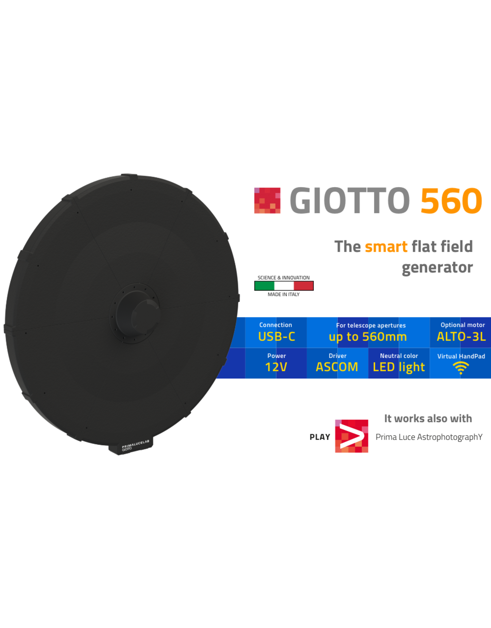 PrimaLuceLab PrimaluceLabs GIOTTO 560mm Smart Flat Field Generator