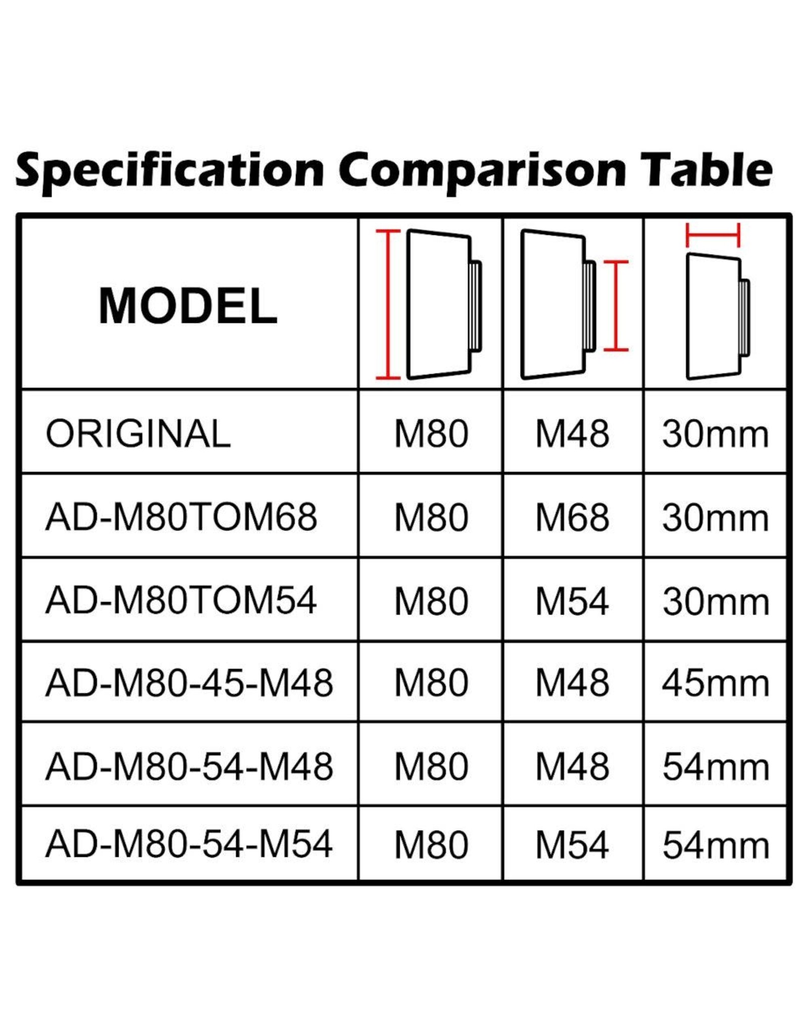 William Optics William Optics FLAT68III Longer Adjusting Adapter for GT81 WIFD - M54