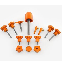 ADM ADM - Celestron CGEM Super Knob Upgrade Kit, Full Set (NO TRIPOD KNOBS) - Orange Anodized - DISCONTINUED