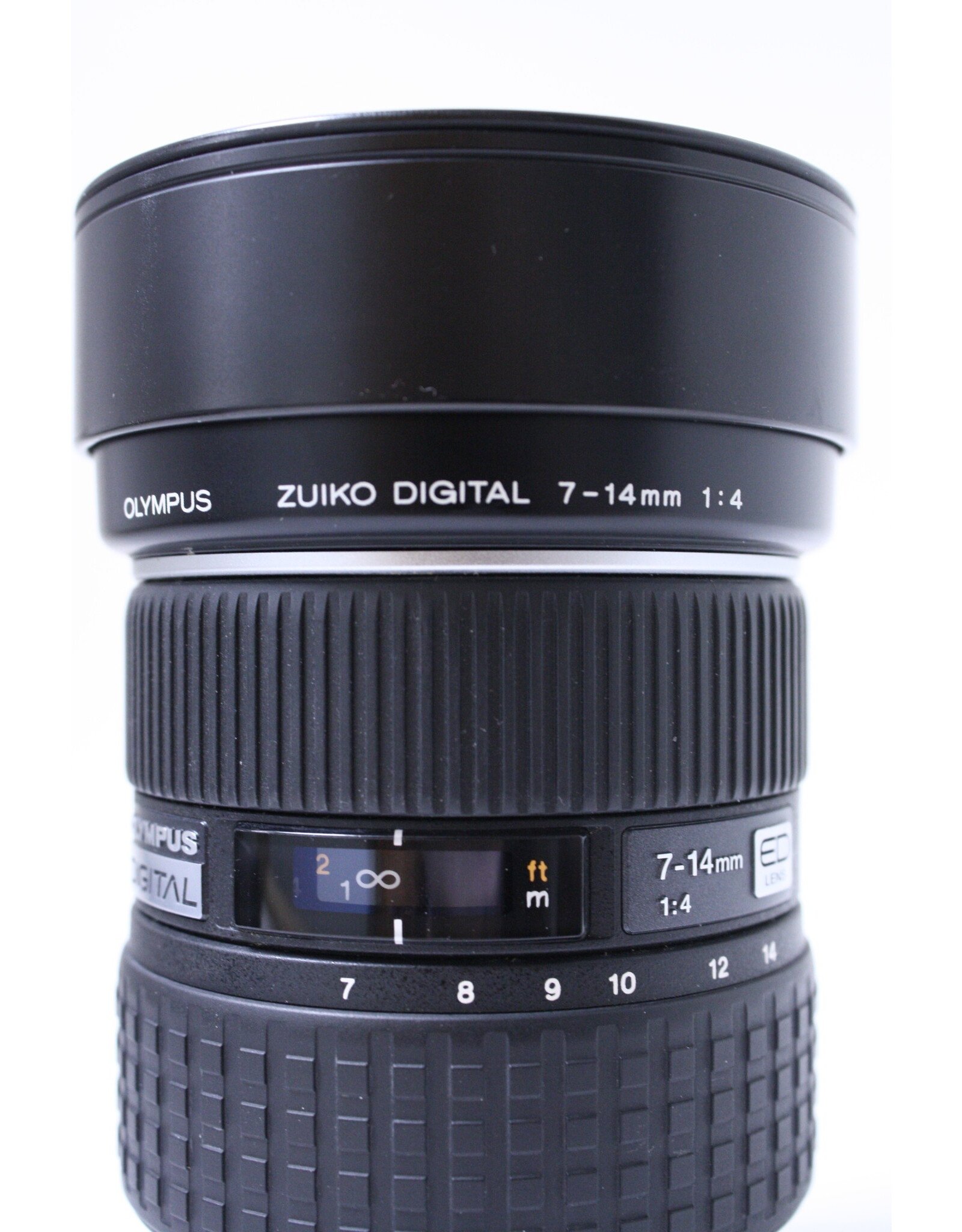 Olympus Zuiko Ultra Wide Zoom 7-14mm f/4 ED Lens for Four Thirds System + Caps (Pre-owned)