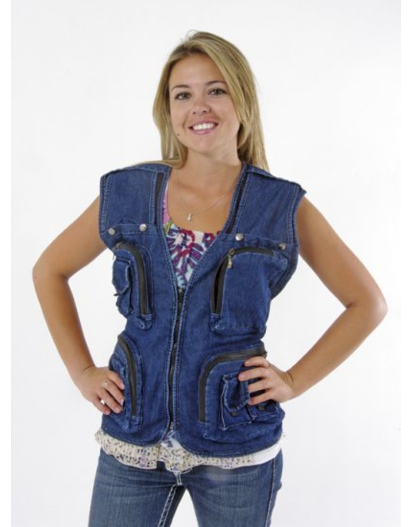 Photo Vest Blue Denim M by Photographic Outfitters