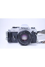 Nikon FG with 50mm Lens - Leather case and strap