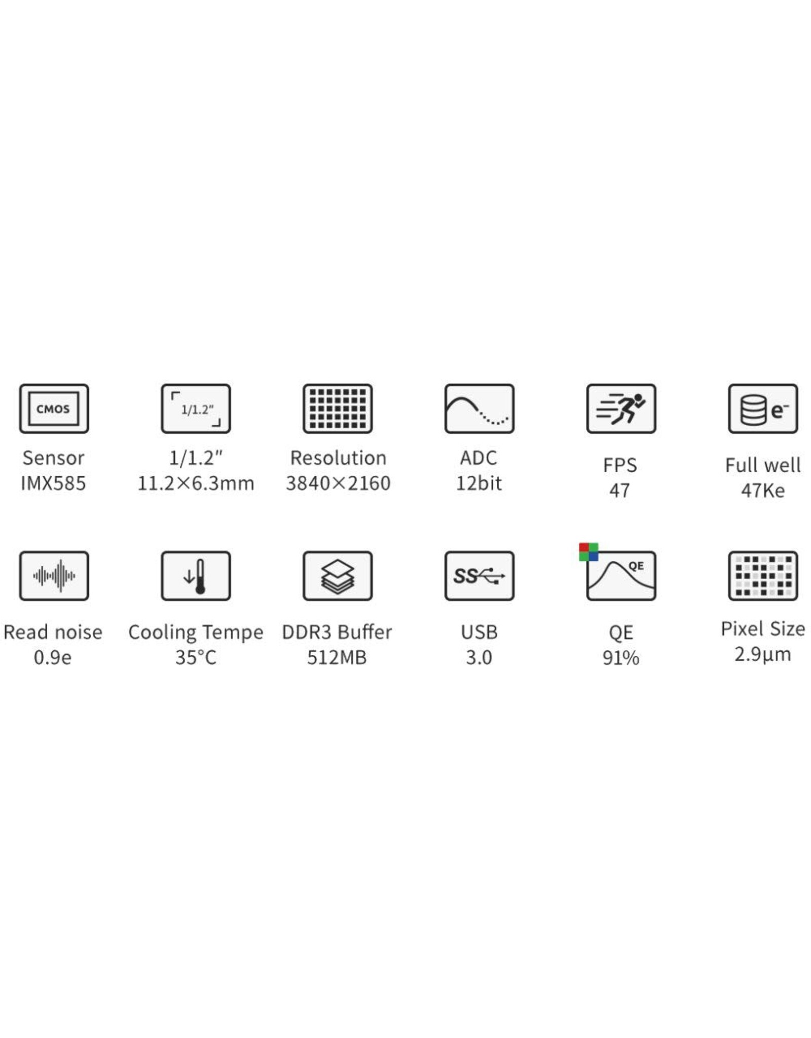 ZWO ZWO ASI585MC Pro USB3 Cooled Color Camera - ASI585MC-P
