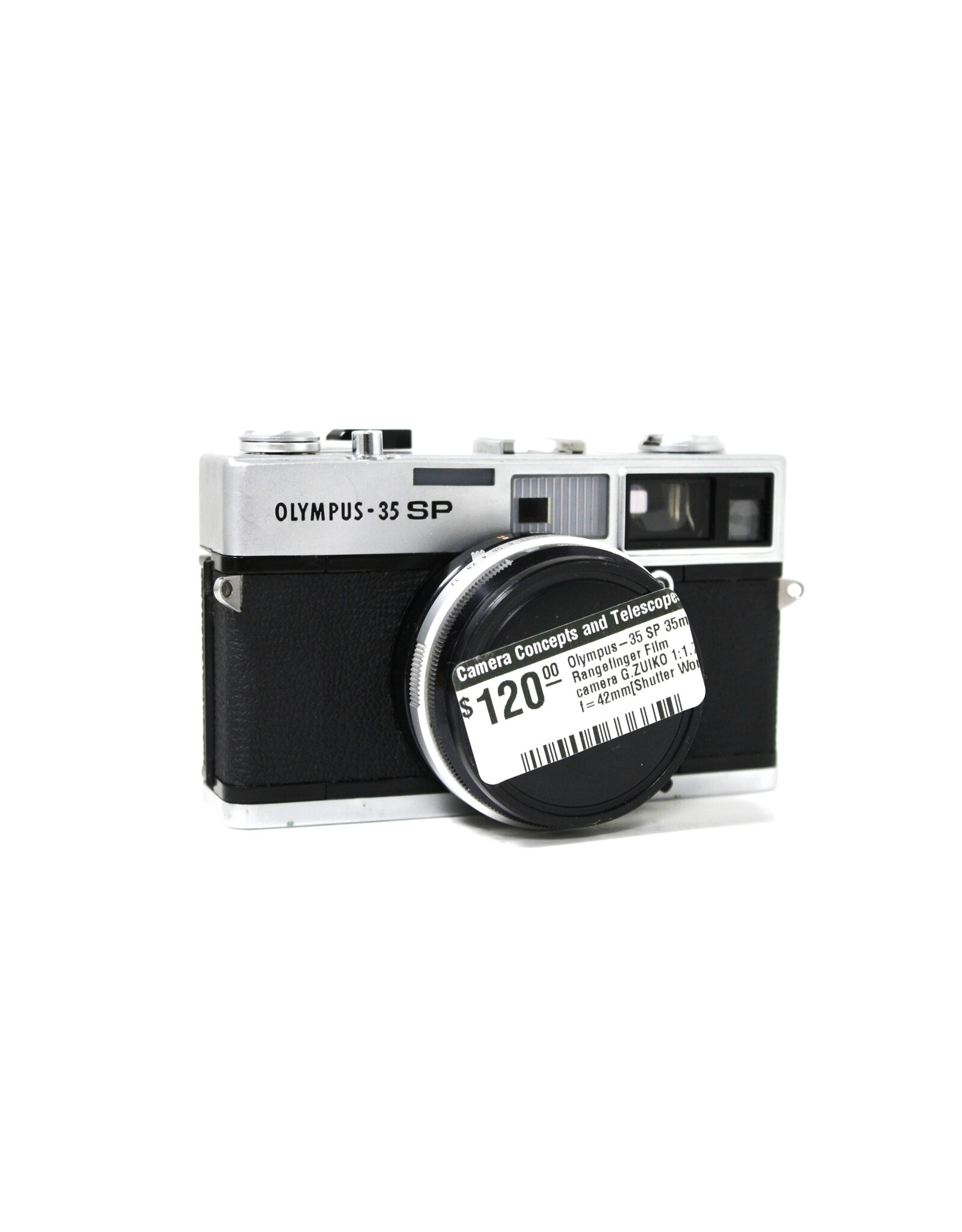 Olympus-35 SP 35mm Rangefinger Film camera G.ZUIKO 1:1.7 f=42mm[Shutter Works] METER NOT WORKING AS-IS