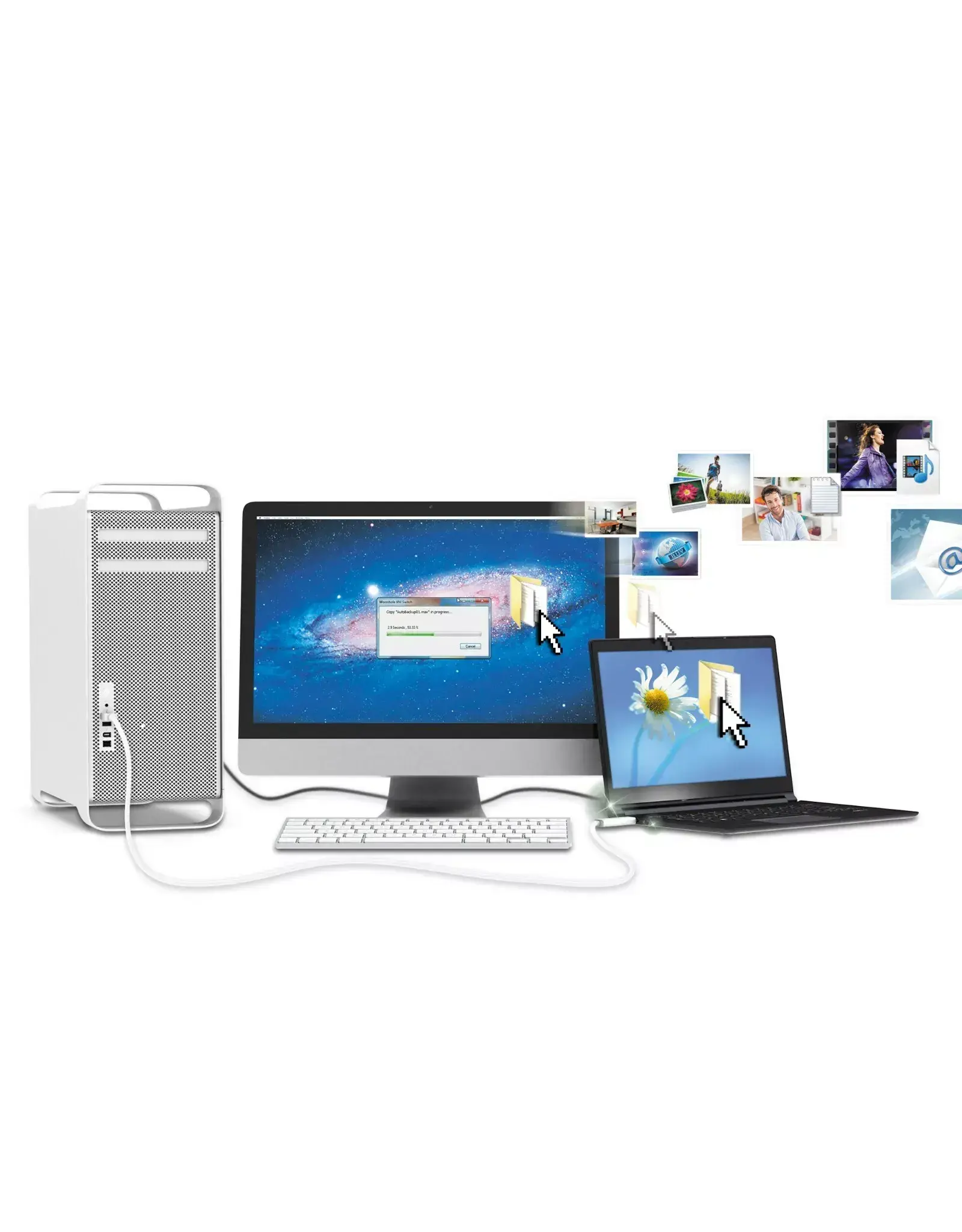 j5create USB™ 3.0 Wormhole Switch USB 3.0 Transfer Cable