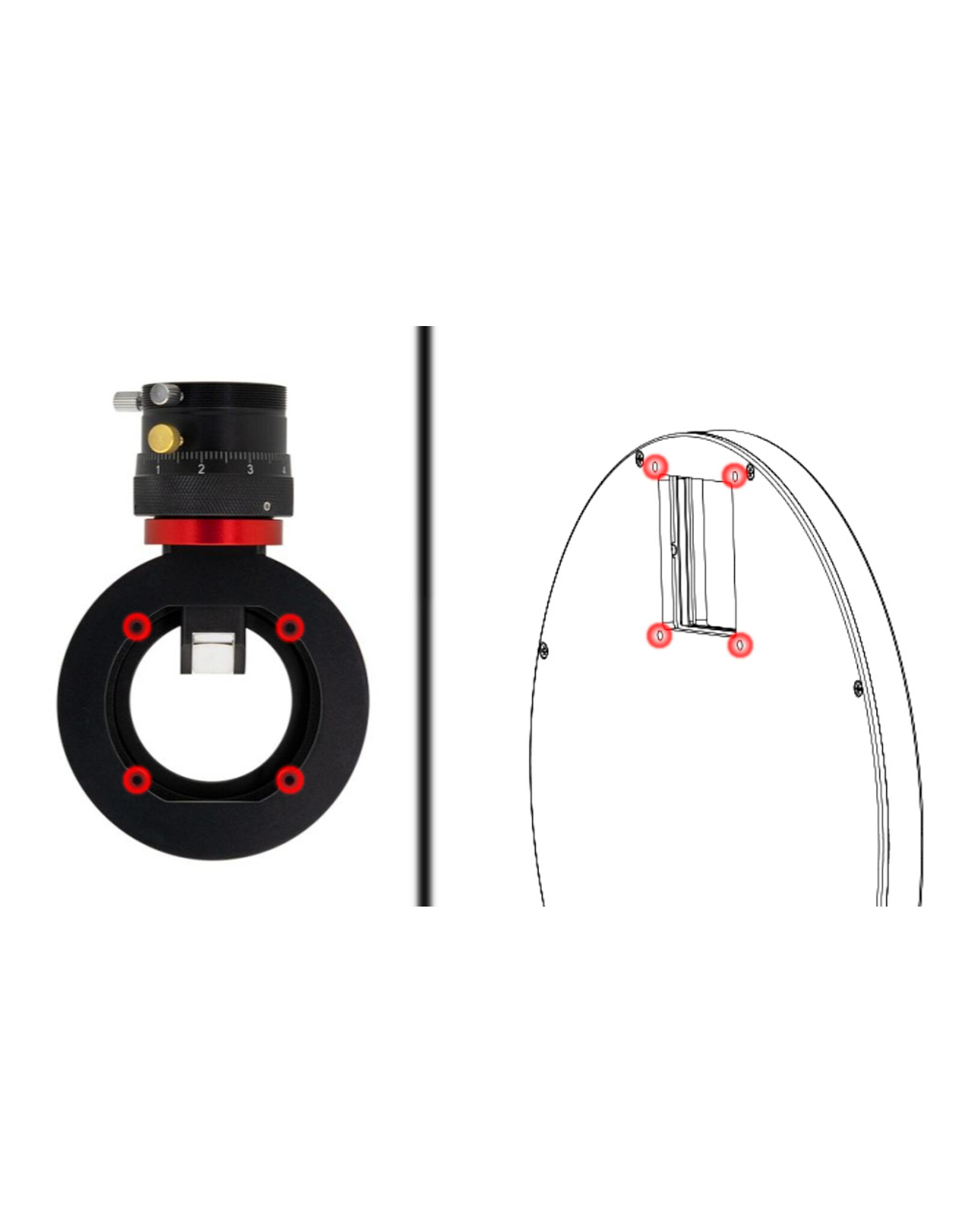 ZWO ZWO 7 Position Electronic Filter Wheel for 50mm Square Filters for ASI461MM-P