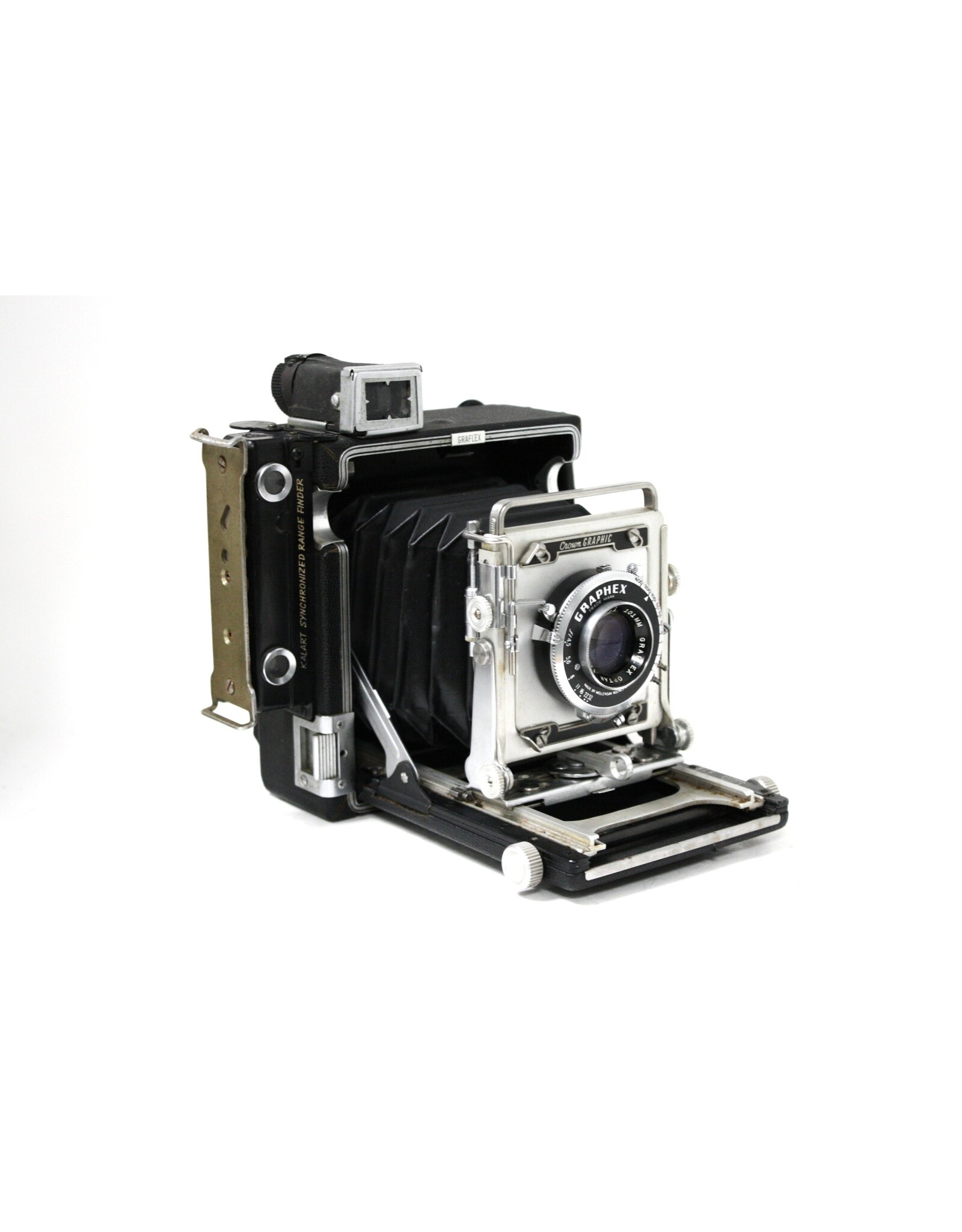 Graflex Crown Graphic 2 x 3 View Press Camera with Graflex Optar 101mm f4.5 Lens