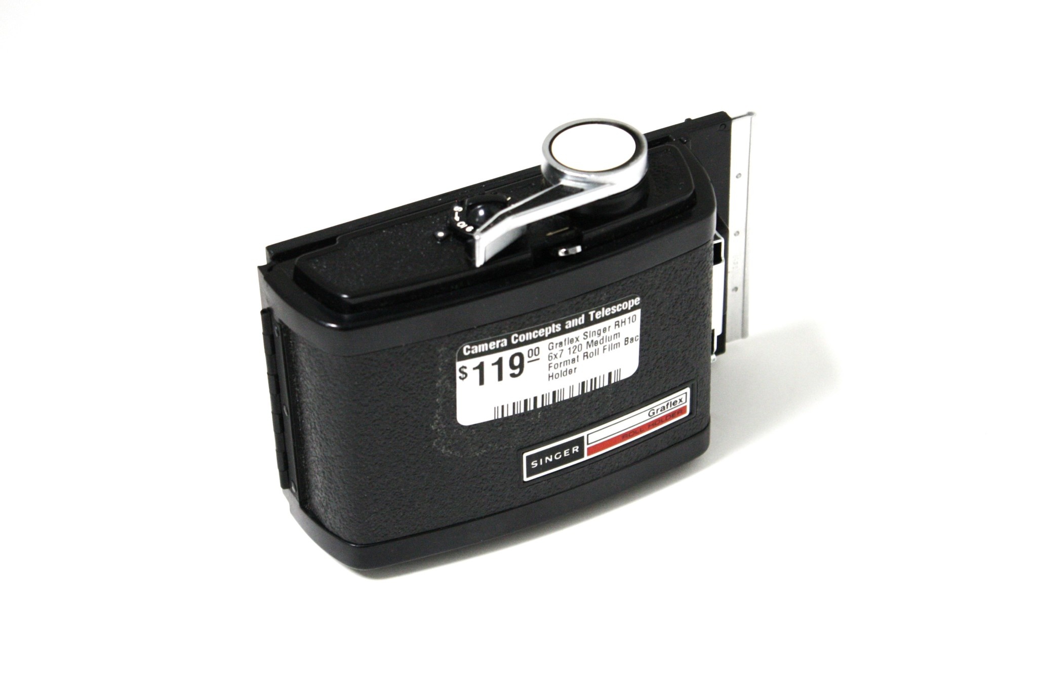 Graflex Singer RH10 6x7 120 Medium Format Roll Film Back Graflex Singer RH10 6x7 120 Medium Format Roll Film Back