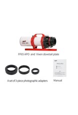 ZWO ZWO FF65 65mm Apochromatic Quintuplet Refractor with AM3 BUNDLE! FREE TC40 TRIPOD & PE160 PILLAR! ZWO ZWO FF65 65mm Apochromatic Quintuplet Refractor with AM3 BUNDLE! FREE TC40 TRIPOD & PE160 PILLAR!