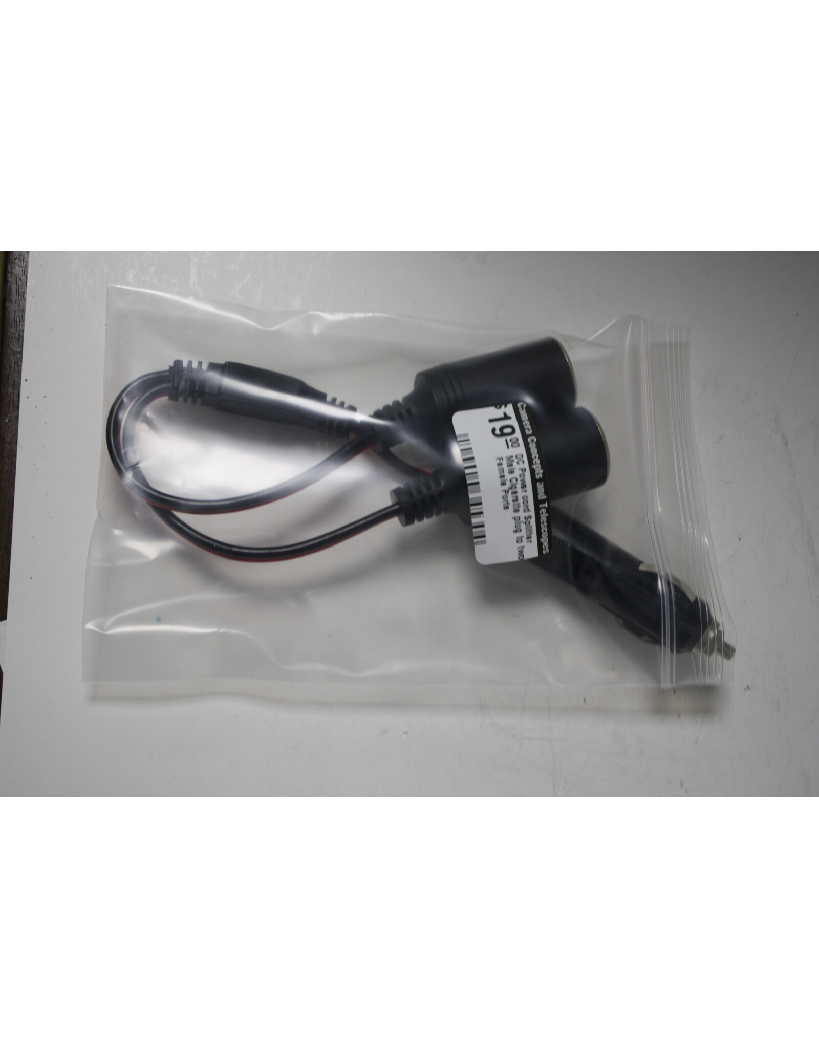 Arcturus Products DC Power cord Splitter Male Cigarette plug to two Female Ports