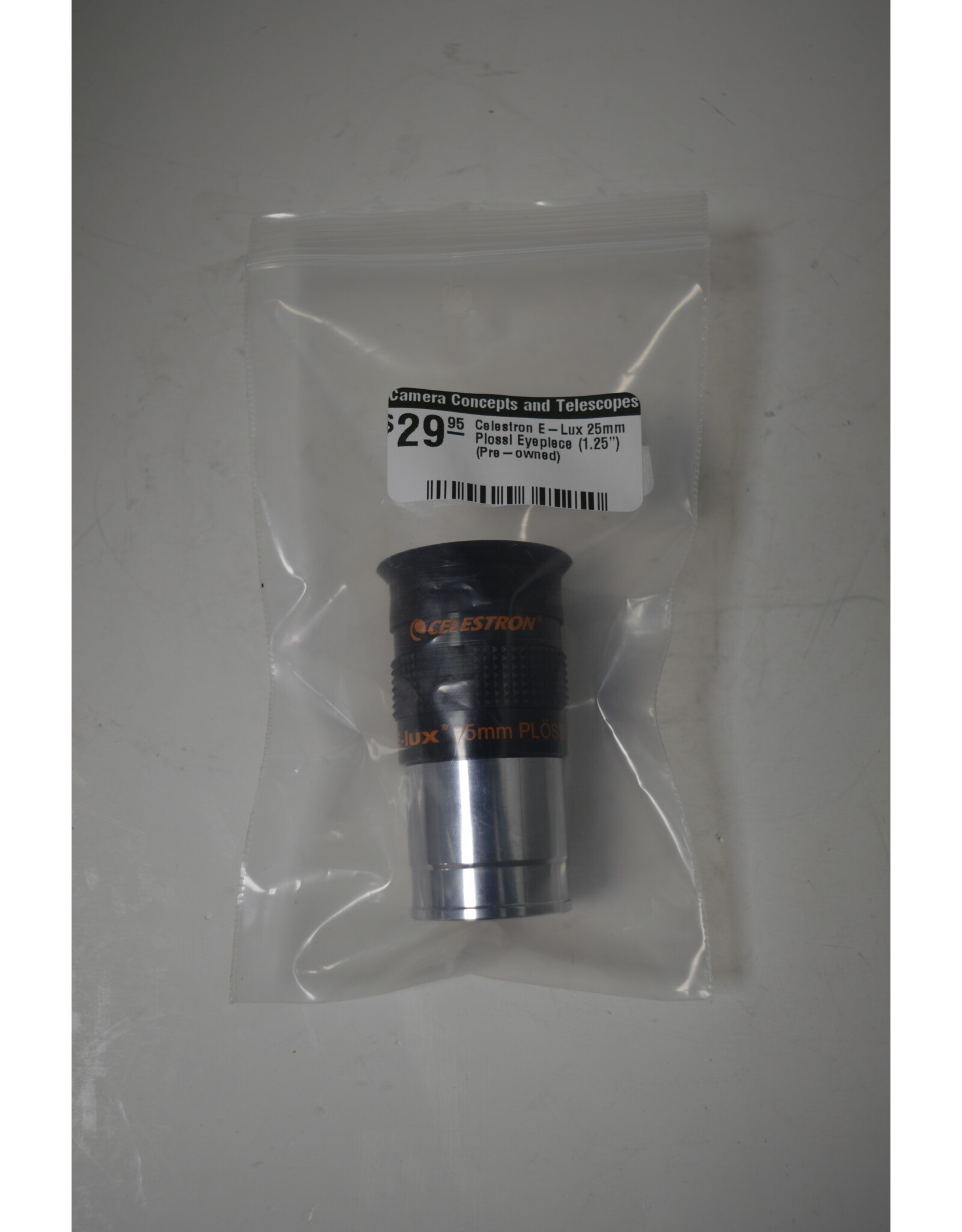 Celestron Celestron E-Lux 25mm Plossl Eyepiece (1.25") (Pre-owned)