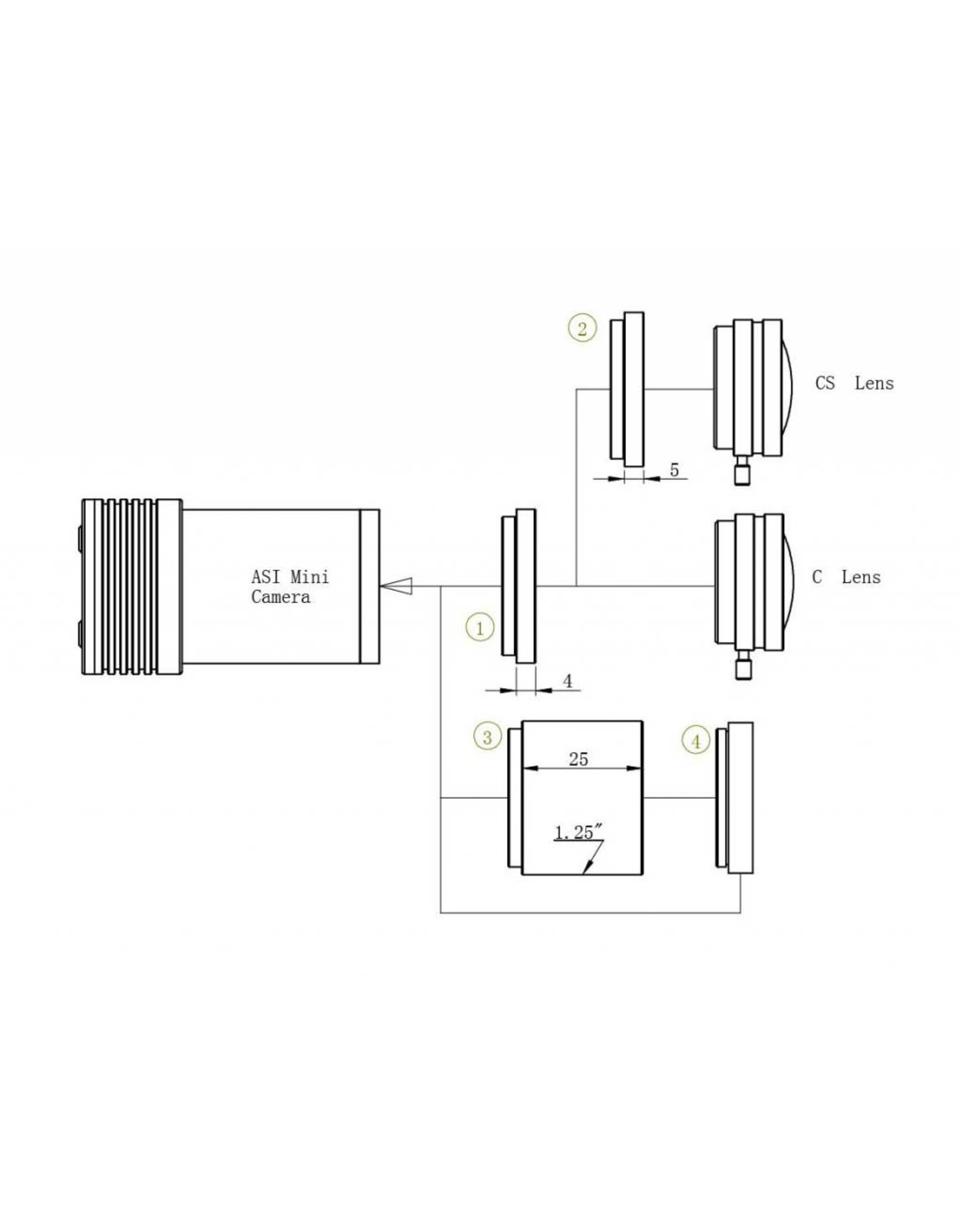 ZWO ZWO ASI174 Mini Mono (5.86 microns) Guiding Camera USB 2.0