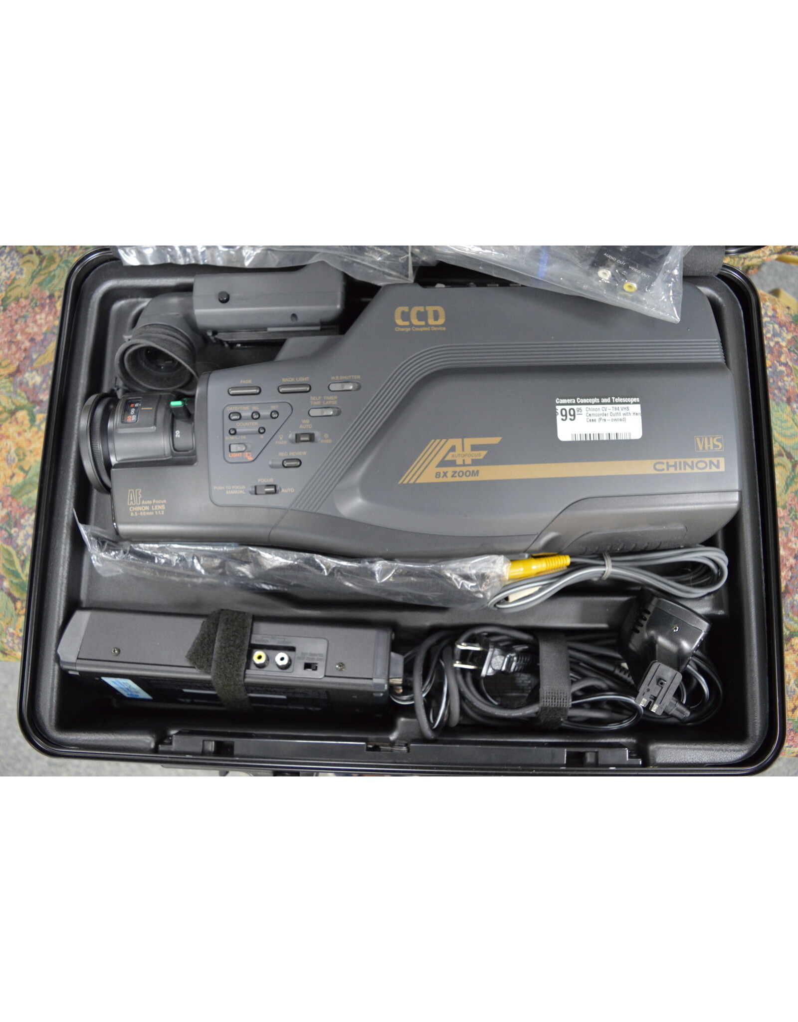 Chinon Chinon CV-T84 VHS Camcorder Outfit with Hard Case (Pre-owned)