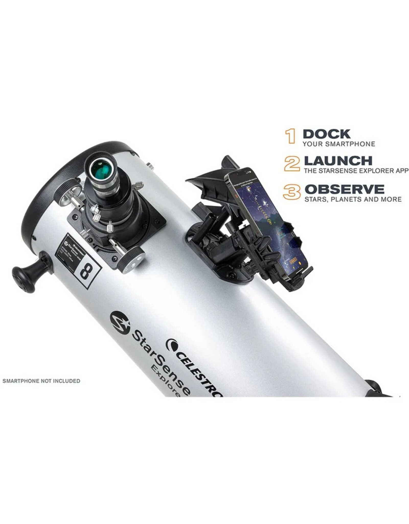 Celestron Celestron Starsense Explorer 8" Smartphone App-Enabled Dobsonian Telescope - FREE SHIPPING