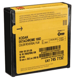 Kodak Ektachrome 100D Color Reversal Film Roll 7294 (SP455, 16mm x 100')