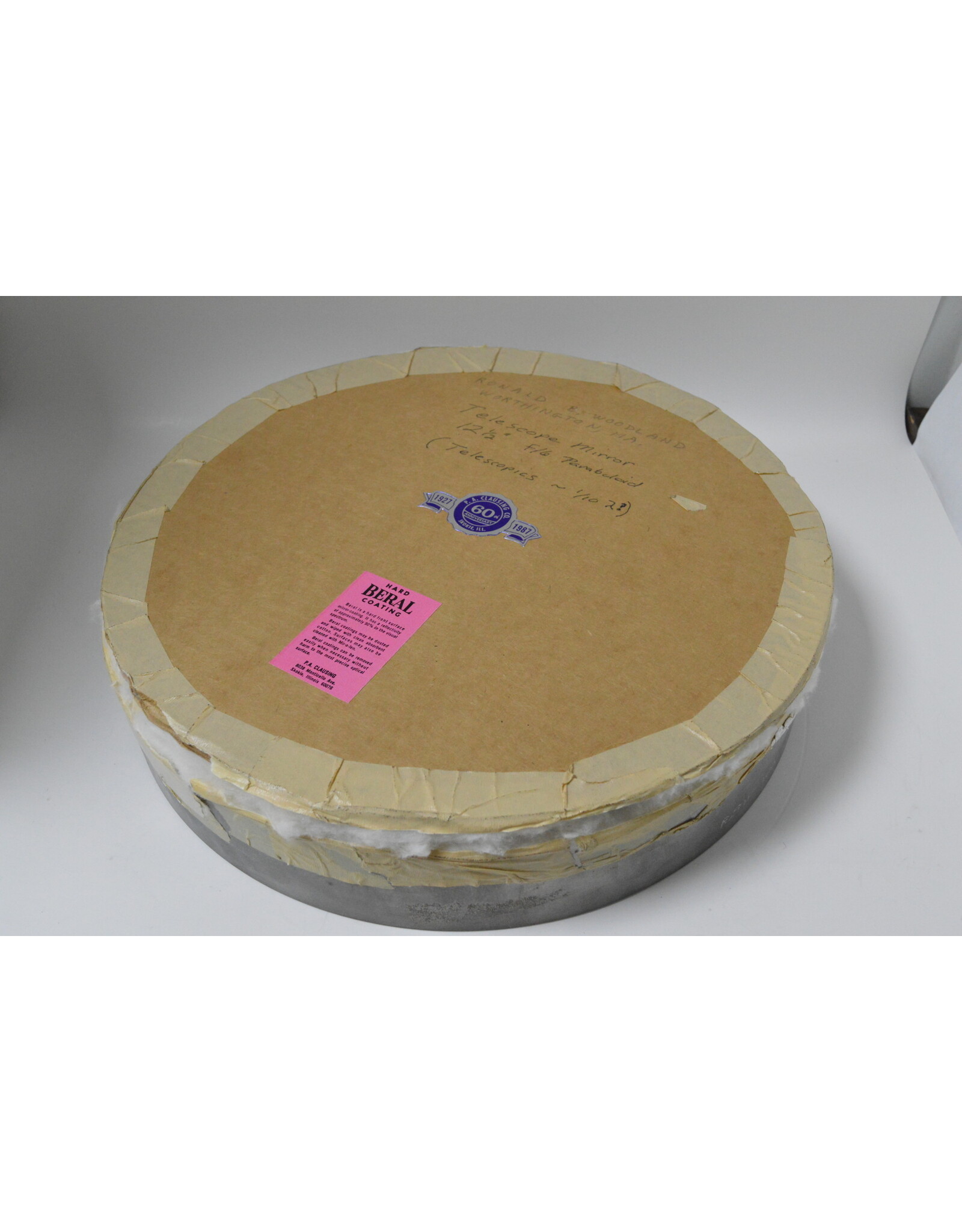Telescopics 12.5" f6 Paraboloid Primary Mirror (Pre-owned)