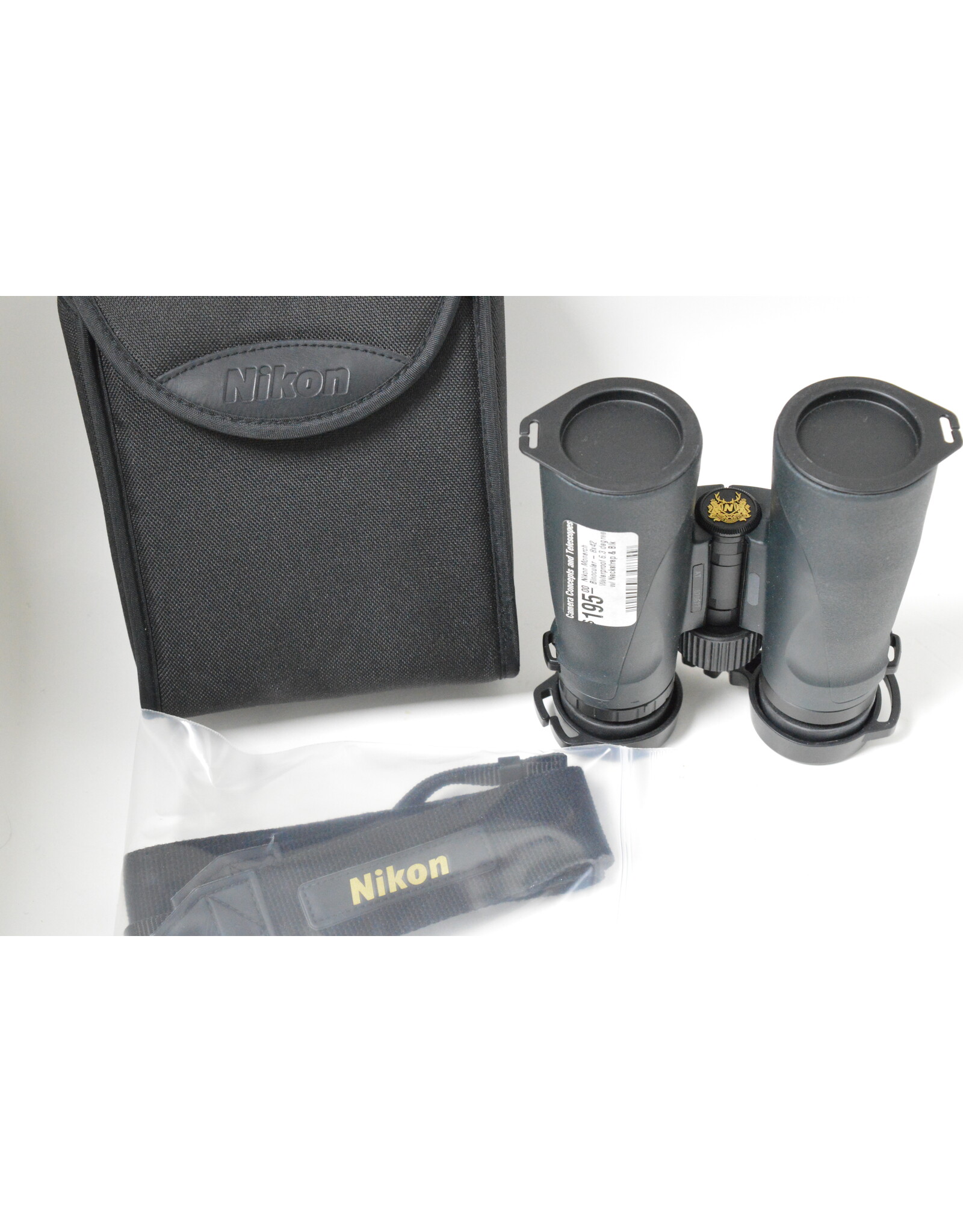 Nikon Monarch Binocular - 8x42 Waterproof 6.3 degree w/ Neckstrap & Blk Storage Case