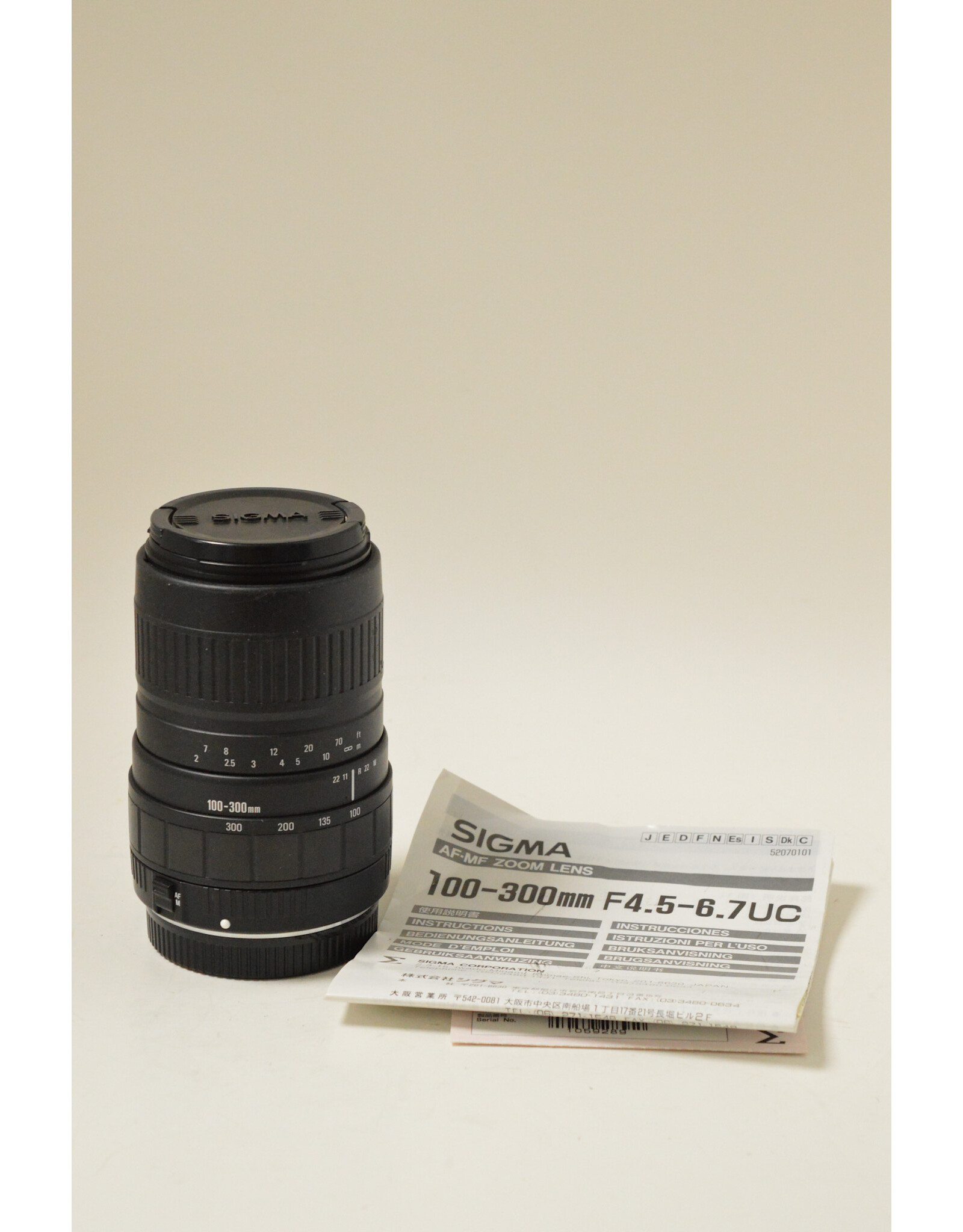 Sigma Sigma 100-300mm f4.5/6.7 For Canon EOS with Hood (Pre-owned)