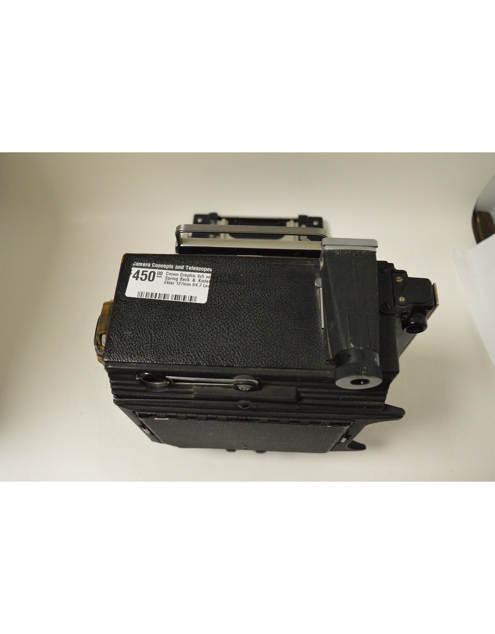 Graflex Crown Graphic 4x5 with Spring Back  &  Kodak Ektar 127mm f/4.7 Lens