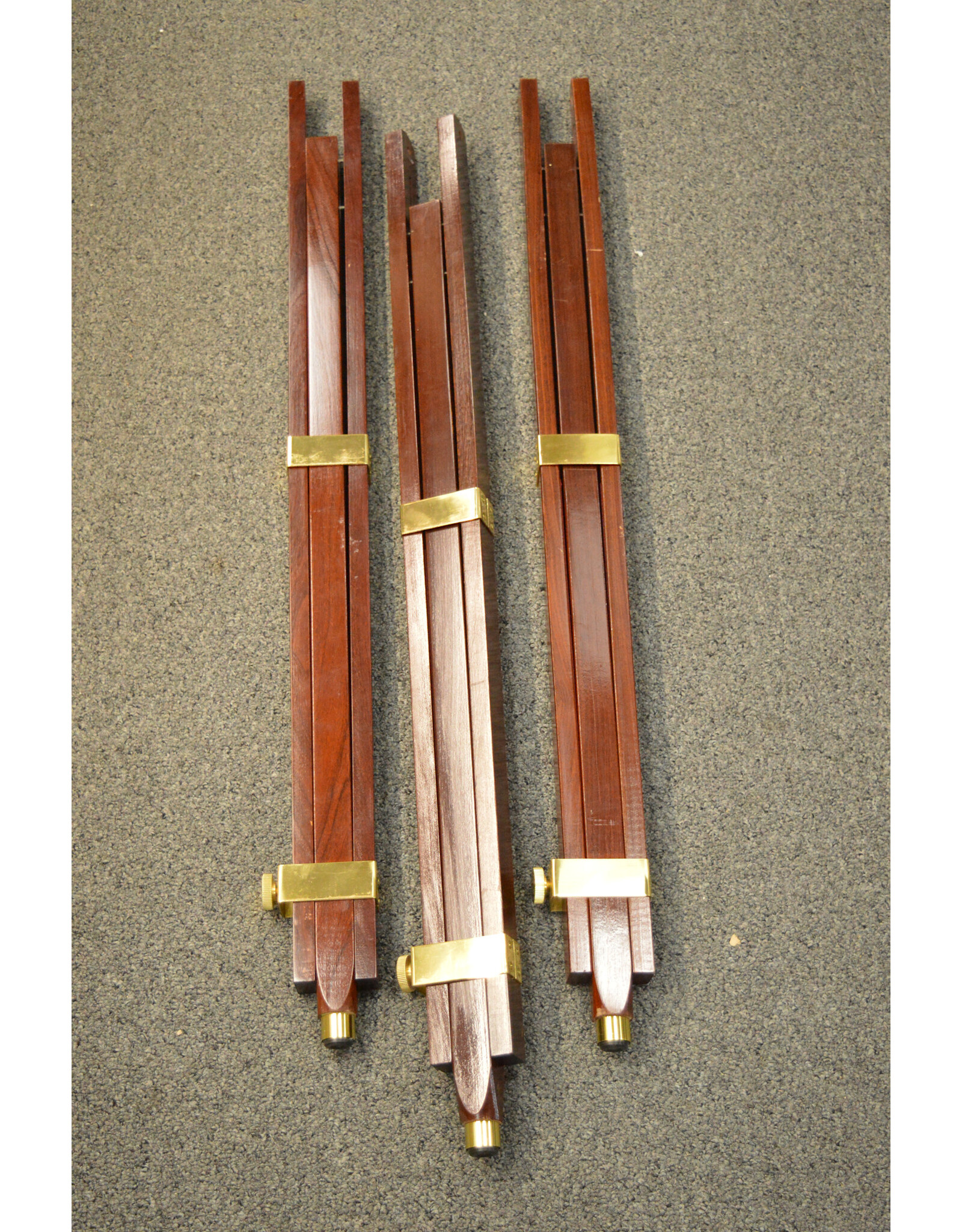 Barska Solid Mahogany and Brass Replacement Legs for Harbormaster Style Alt Az Telescope (Set of 3)