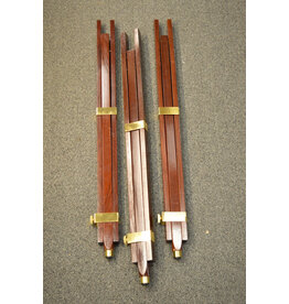 Barska Solid Mahogany and Brass Replacement Legs for Harbormaster Style Alt Az Telescope (Set of 3)