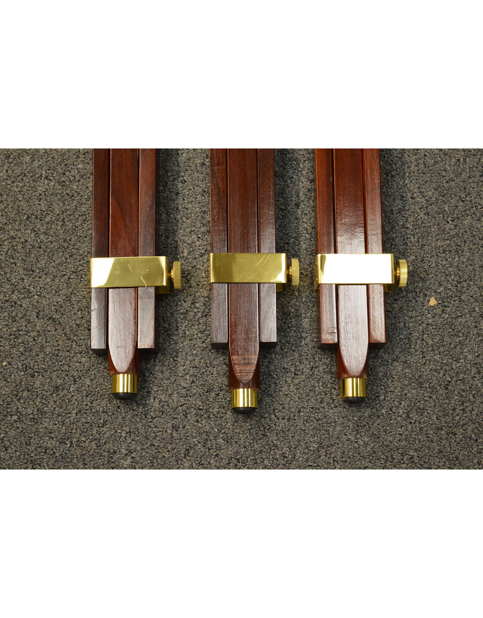 Barska Solid Mahogany and Brass Replacement Legs for Harbormaster Style Alt Az Telescope (Set of 3)