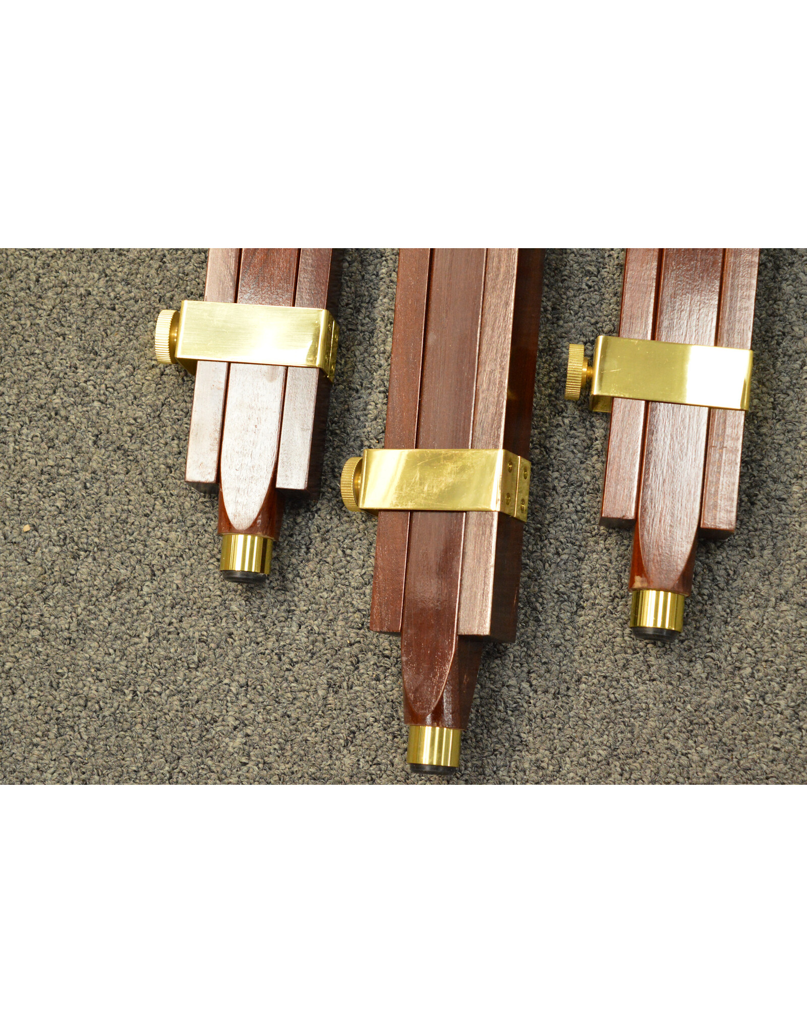 Barska Solid Mahogany and Brass Replacement Legs for Harbormaster Style Alt Az Telescope (Set of 3)