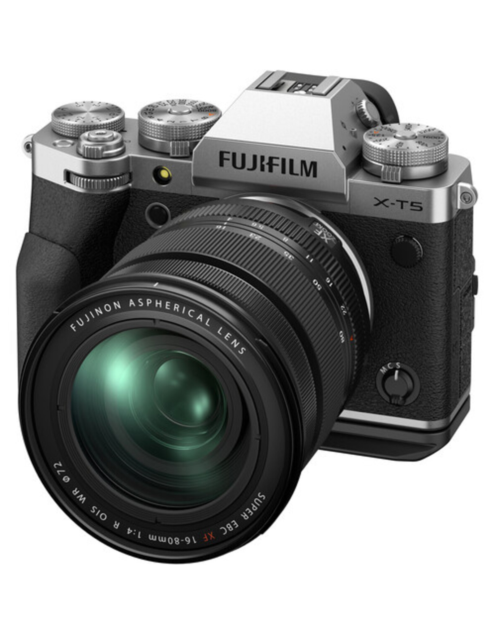FUJIFILM X-T5 Mirrorless Camera with 16-80mm Lens and Accessories Kit (Silver)