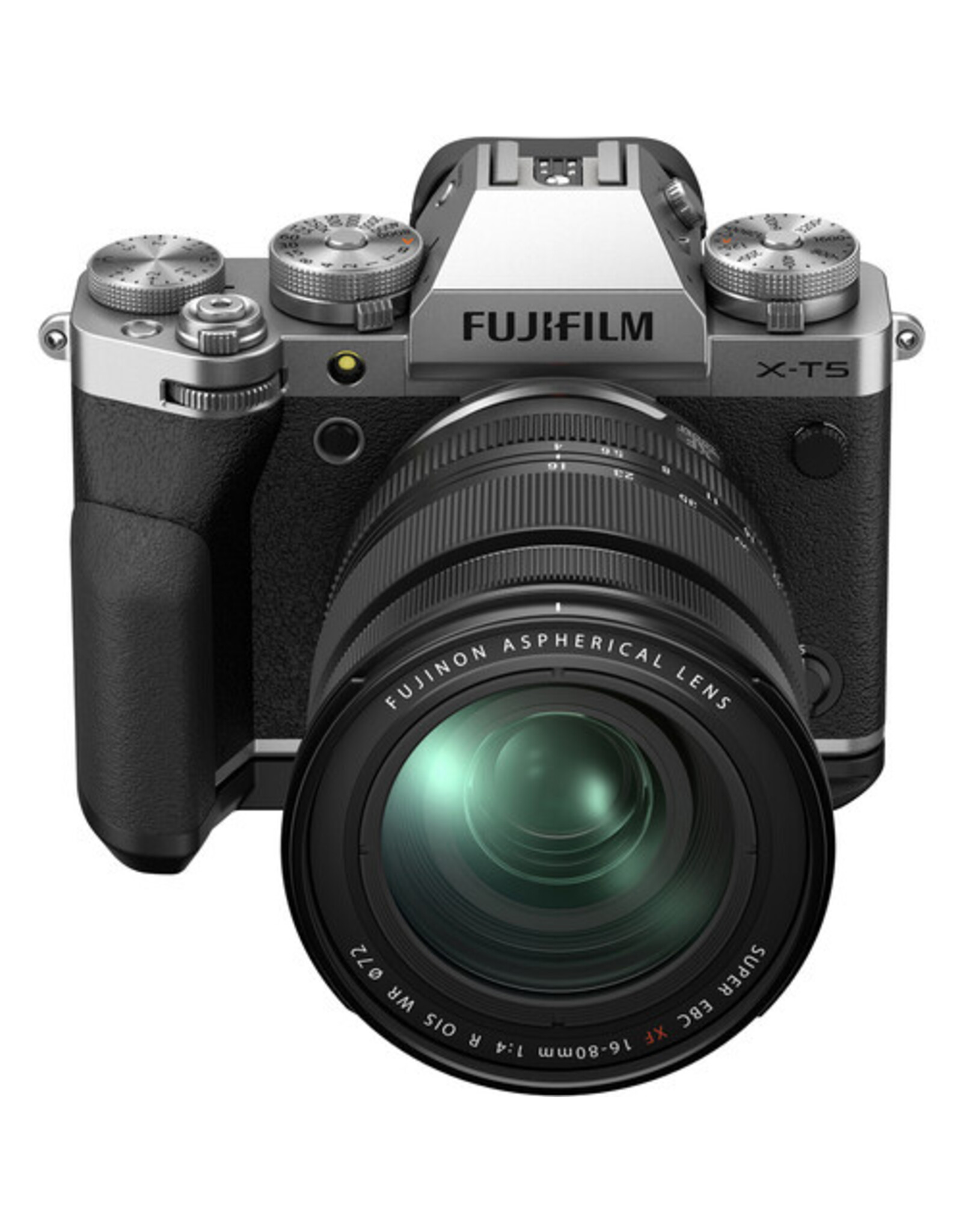 FUJIFILM X-T5 Mirrorless Camera with 16-80mm Lens and Accessories Kit (Silver)