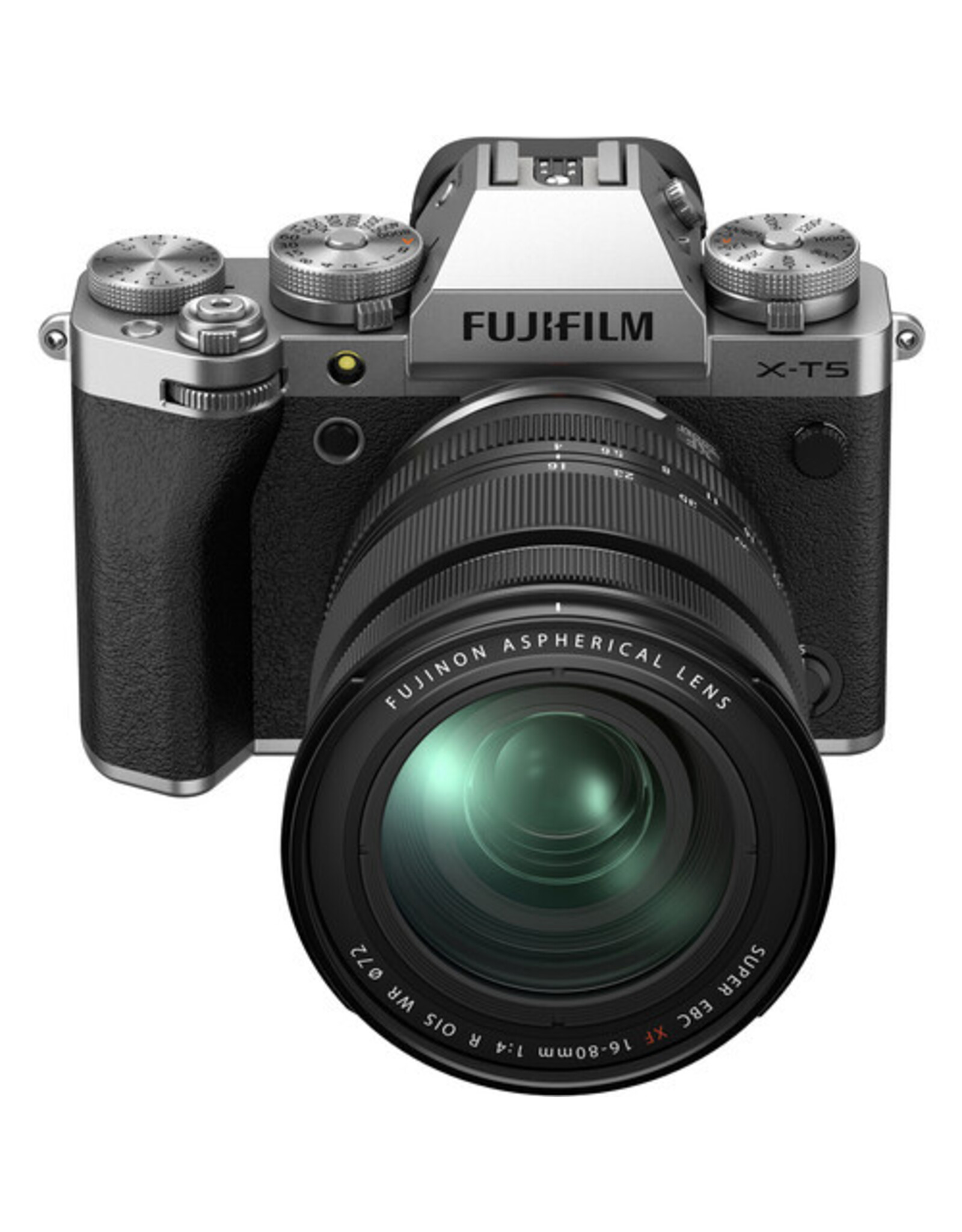 FUJIFILM X-T5 Mirrorless Camera with 16-80mm Lens and Accessories Kit (Silver)