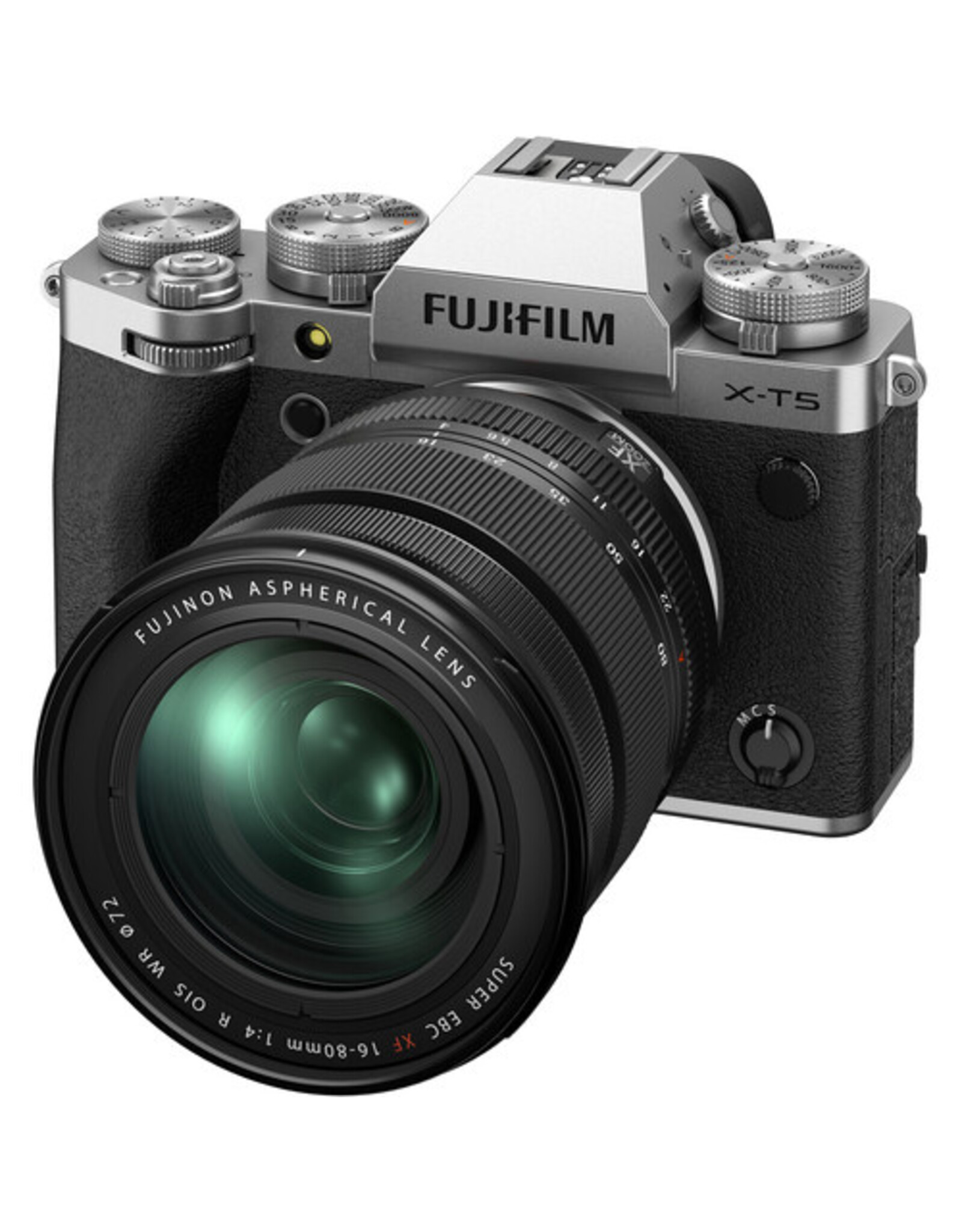 FUJIFILM X-T5 Mirrorless Camera with 16-80mm Lens and Accessories Kit (Silver)