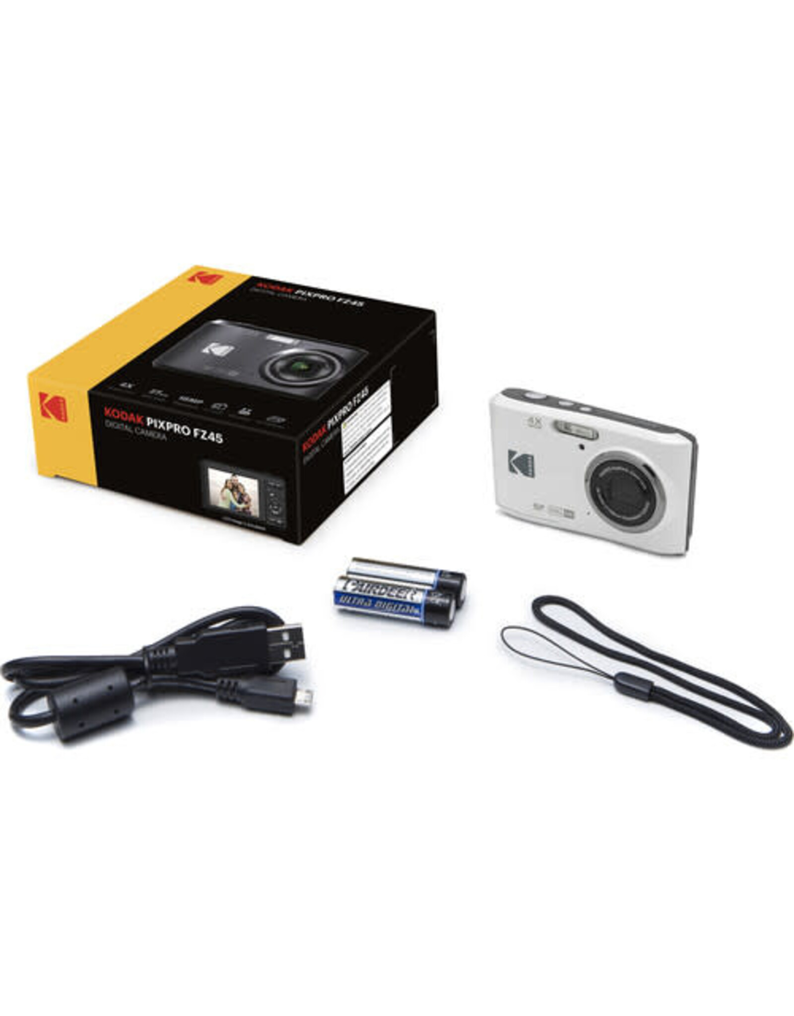 Kodak Pixpro FZ45 Digital Camera (White)