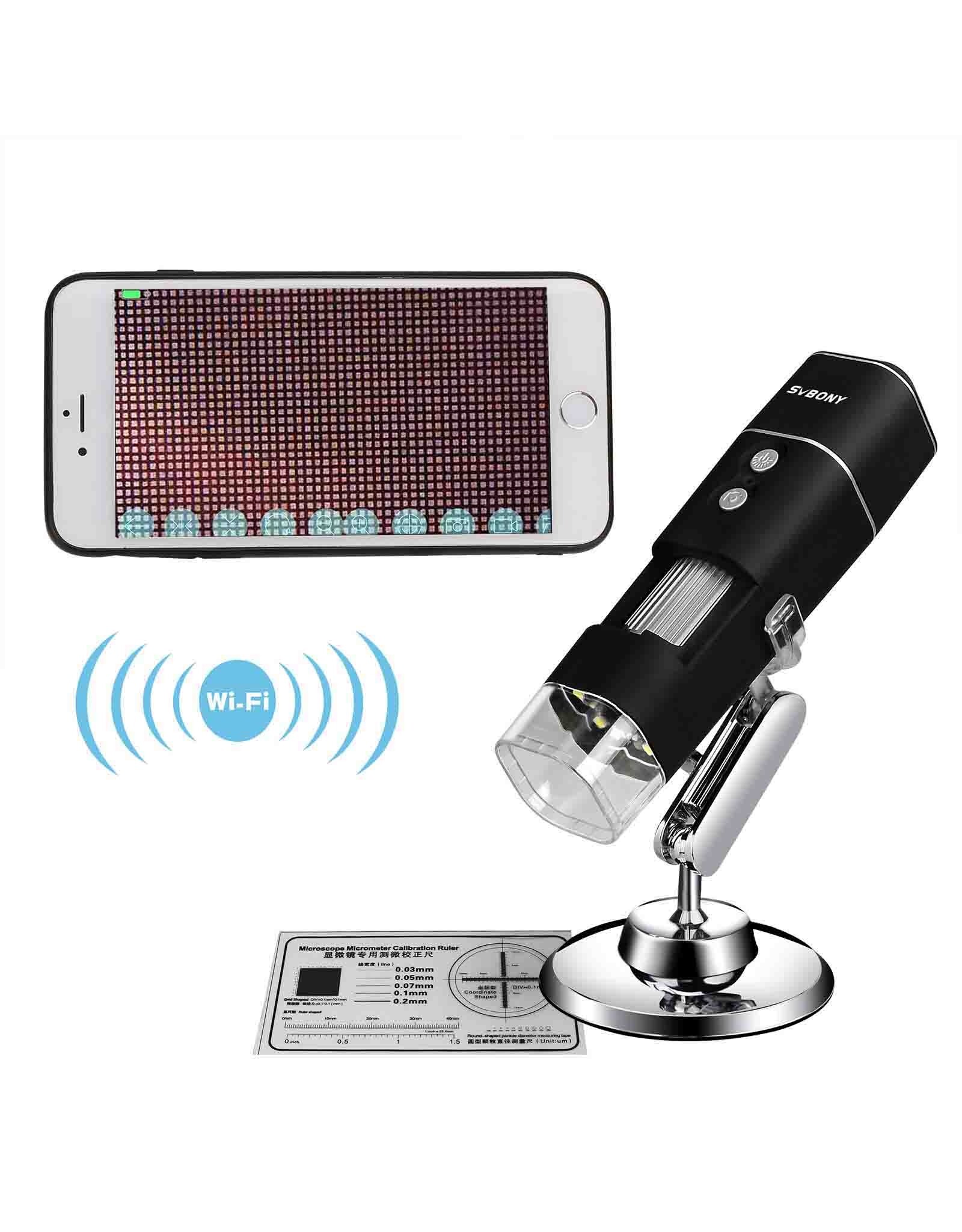 Svbony SVBony SV606 50X-1000X Stepless Zoom Wireless WIFI Digital Microscope