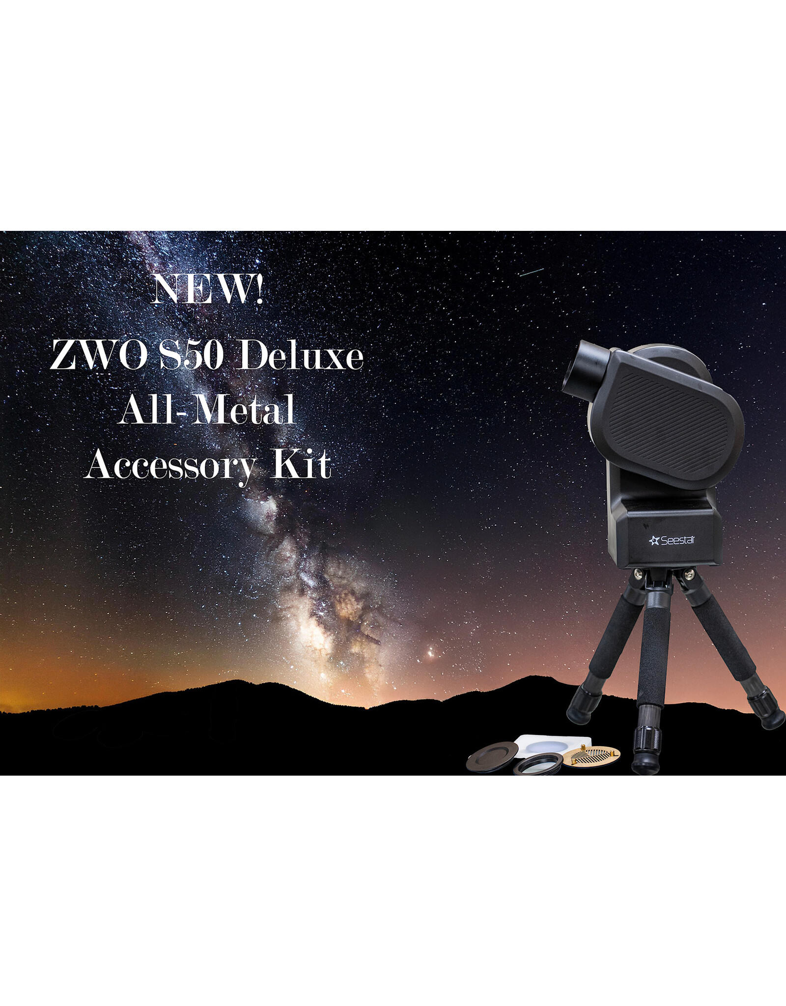 ZWO Seestar S50 Accessories Kit (ALL METAL CONSTRUCTION!) - TA455