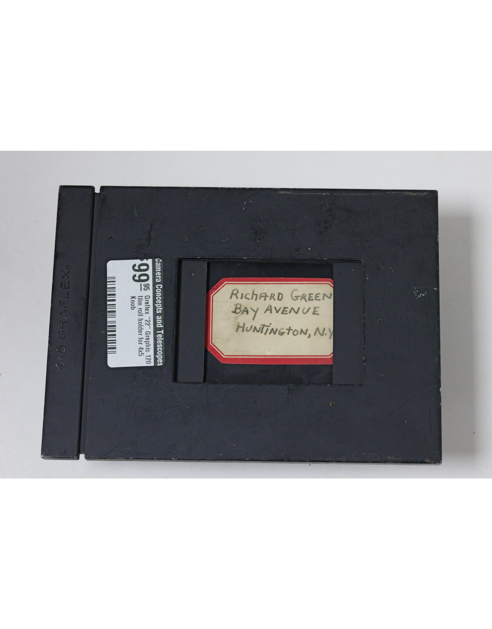 Graflex Graflex "22" Graphic 120 film roll holder for 4x5 Knob