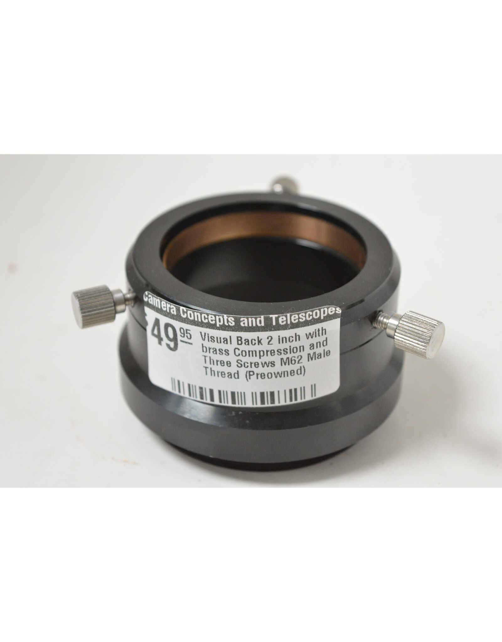 Visual Back 2 inch with brass Compression and Three Screws M62 Male Thread (Preowned)