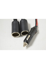Arcturus Products DC Power cord Splitter Male Cigarette plug to two Female Ports