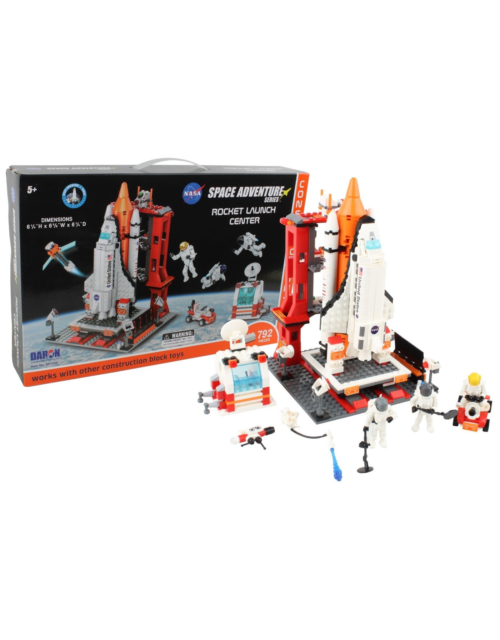 SPACE ADVENTURE ROCKET LAUNCH CENTER CONSTRUCTION TOY - BP7002