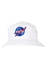 Nasa Bucket Hat (White) with Worm Logo (Ages 6 & Up)