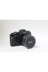 Konica Konica Autoreflex TC 35mm Film SLR with Vivitar 28mm 2.8 lens (METER NOT WORKING)