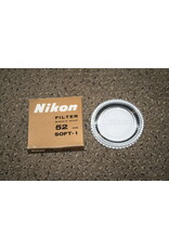 NIKON BRAND 52mm SOFT 1 OPTICAL GLASS SCREW in FILTER GENUINE ORIGINAL