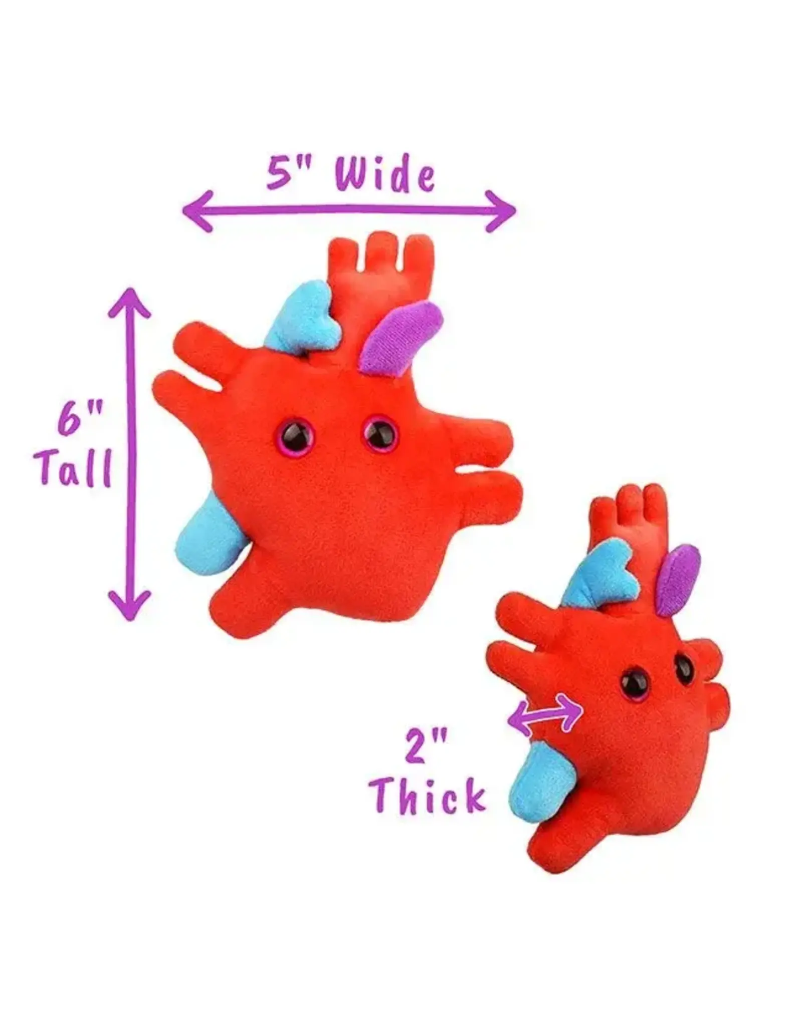 Giant Microbes Giant Microbes Heart Plush
