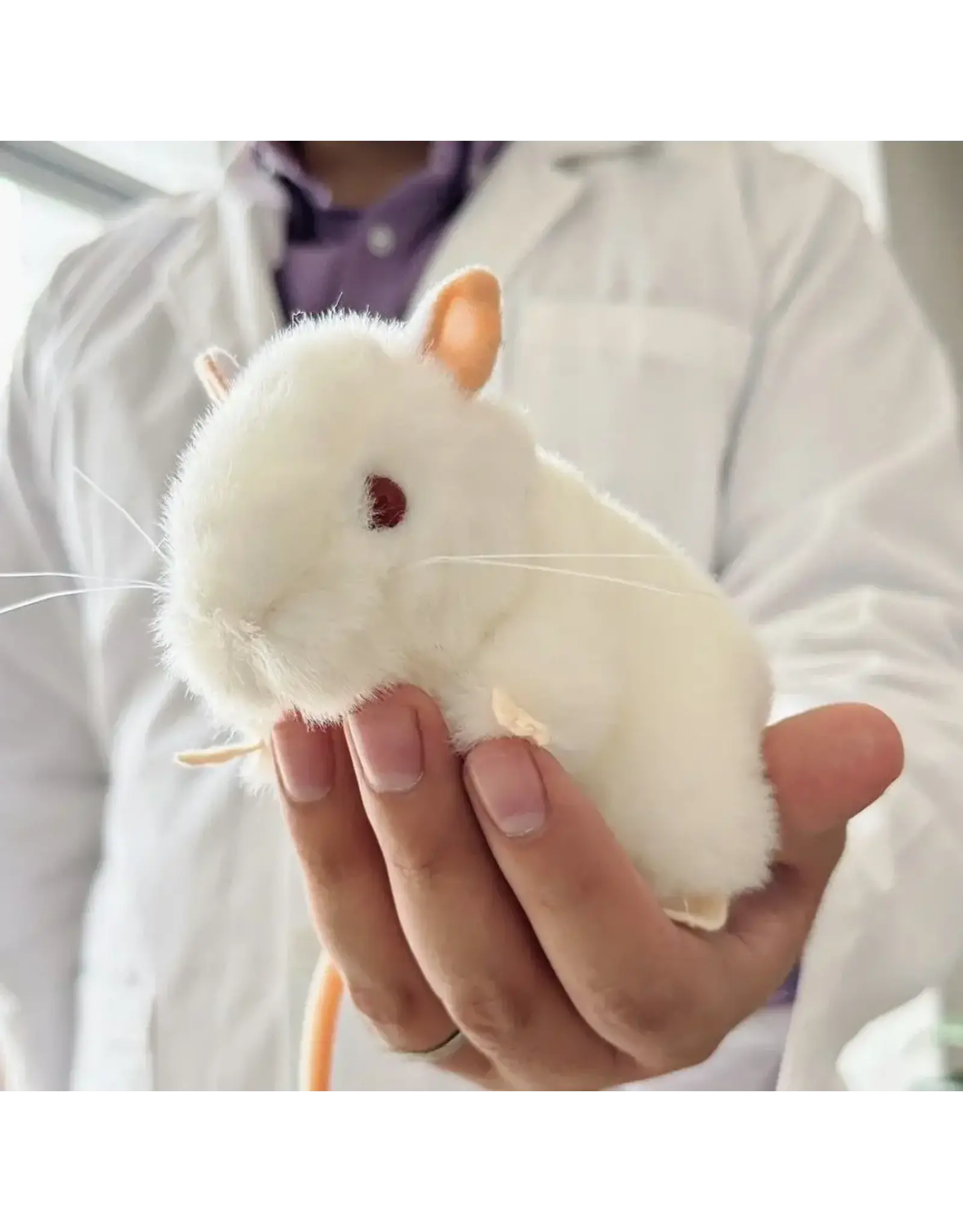 Giant Microbes Giant Microbes White Lab Mouse Plush