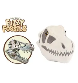 Giant Microbes Fuzzy Fossils T Rex Skull Plush