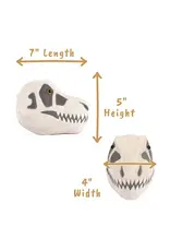 Giant Microbes Fuzzy Fossils T Rex Skull Plush