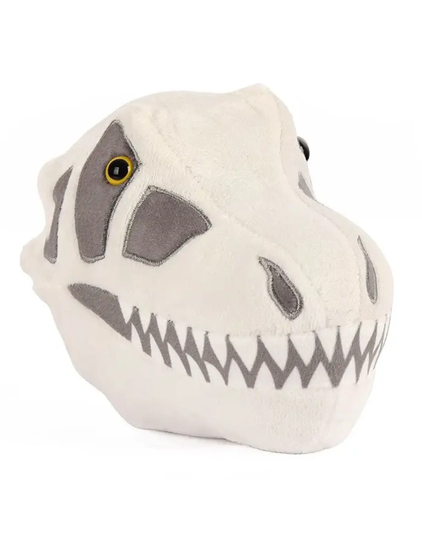 Giant Microbes Fuzzy Fossils T Rex Skull Plush