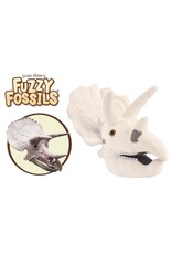 Giant Microbes Fuzzy Fossils Triceratops Skull Plush
