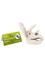 Giant Microbes Fuzzy Fossils Triceratops Skull Plush